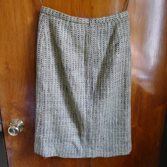 Barneys New York Gold Brocade Pencil Skirt sz 8 - Picture 4 of 8